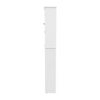 Flash Furniture Dune Meuble de rangement pour salle de bain au-dessus des toilettes avec portes à fermeture magnétique, étagère de placard réglable, étagère inférieure ouverte