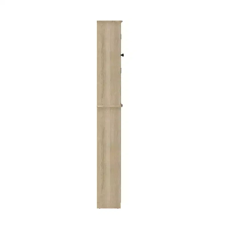 Flash Furniture Dune Meuble de rangement pour salle de bain au-dessus des toilettes avec portes à fermeture magnétique, étagère de placard réglable, étagère inférieure ouverte