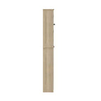 Flash Furniture Dune Meuble de rangement pour salle de bain au-dessus des toilettes avec portes à fermeture magnétique, étagère de placard réglable, étagère inférieure ouverte