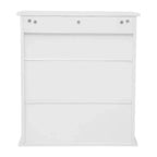 Meuble de rangement mural de salle de bain Flash Furniture Vega avec portes à fermeture magnétique, étagère réglable et étagère inférieure ouverte