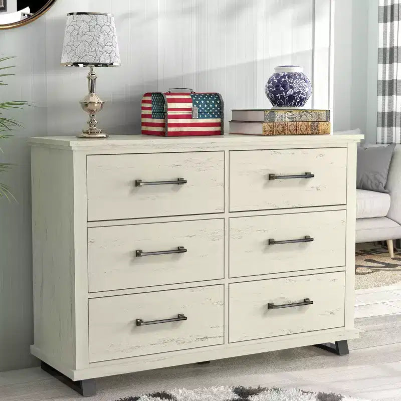 Commode 6 tiroirs de 132 cm - Festivo