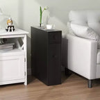 Meuble de Rangement Étroit pour Toilettes Costway avec Dessus Relevable Noir