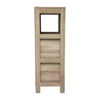 Merrick Lane Meuble de rangement de salle de bain à 2 tiroirs avec étagère ouverte
