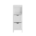 Merrick Lane Meuble de rangement de salle de bain à 2 tiroirs avec étagère ouverte