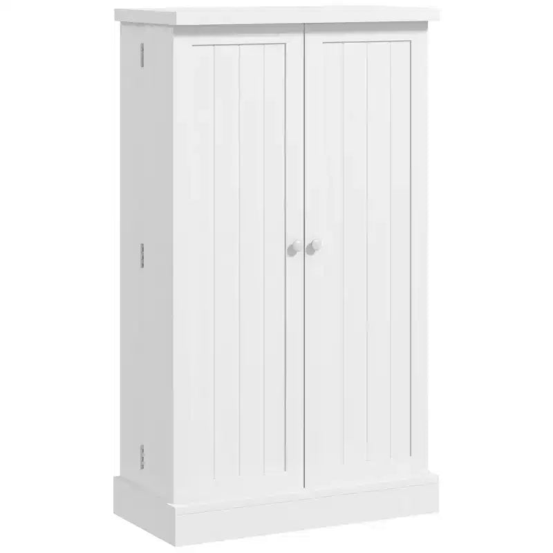 HOMCOM Meuble de Rangement de Cuisine 41", Armoire de Cuisine Autonome avec Portes Doubles, Étagère à 5 Niveaux, 12 Porte-Épices et Étagères Réglables