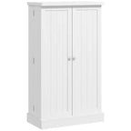HOMCOM Meuble de Rangement de Cuisine 41", Armoire de Cuisine Autonome avec Portes Doubles, Étagère à 5 Niveaux, 12 Porte-Épices et Étagères Réglables