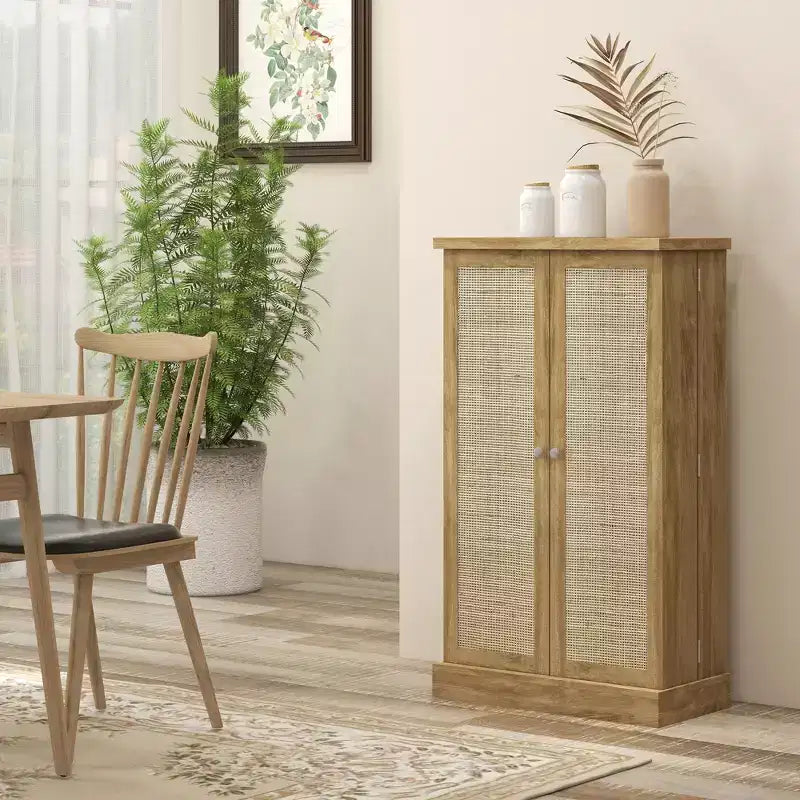 HOMCOM Meuble de Rangement de Cuisine 41", Armoire de Cuisine Autonome avec Portes Doubles, Étagère à 5 Niveaux, 12 Porte-Épices et Étagères Réglables