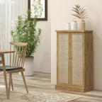 HOMCOM Meuble de Rangement de Cuisine 41", Armoire de Cuisine Autonome avec Portes Doubles, Étagère à 5 Niveaux, 12 Porte-Épices et Étagères Réglables