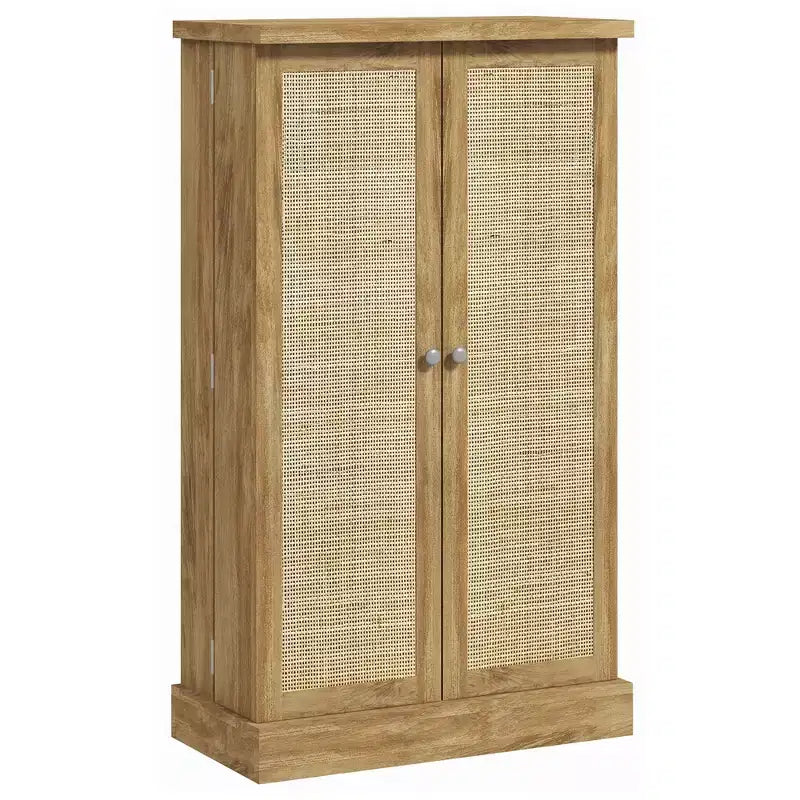 HOMCOM Meuble de Rangement de Cuisine 41", Armoire de Cuisine Autonome avec Portes Doubles, Étagère à 5 Niveaux, 12 Porte-Épices et Étagères Réglables