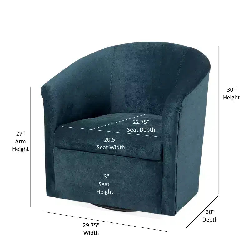 Fauteuil d'appoint pivotant Elizabeth Comfort Pointe