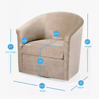 Fauteuil d'appoint pivotant Elizabeth Comfort Pointe