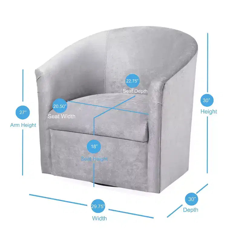 Fauteuil d'appoint pivotant Elizabeth Comfort Pointe