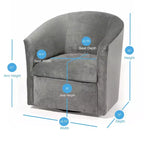 Fauteuil d'appoint pivotant Elizabeth Comfort Pointe