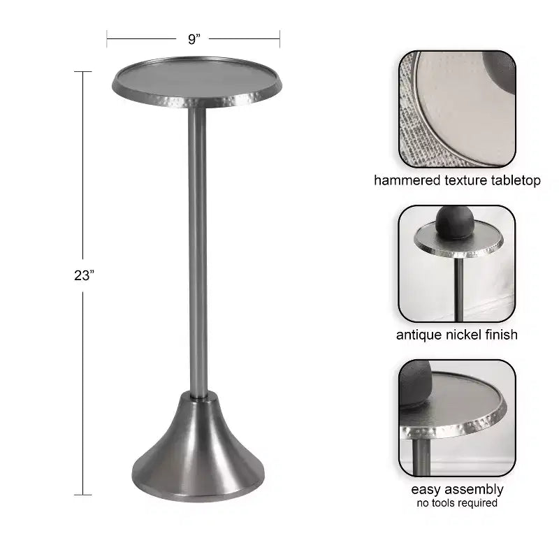 Table d'appoint en métal Sanzo de Kate et Laurel