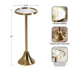 Table d'appoint en métal Sanzo de Kate et Laurel