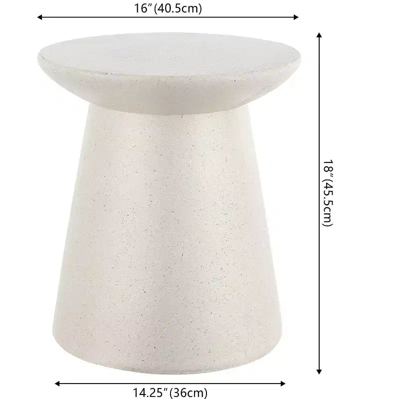 Table d'appoint minimaliste et moderne JONATHAN Y Brady 16.25 pour intérieur/extérieur