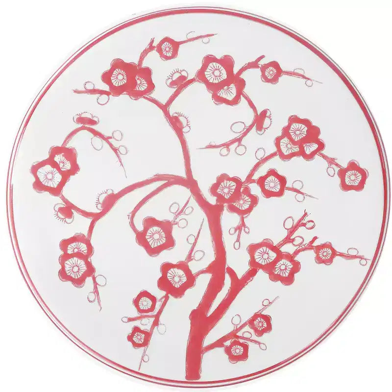 JONATHAN Y Cherry Blossom 17.7 Tabouret de jardin/Table d'appoint en céramique