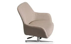 Fauteuil de bureau mi-siècle Workspace by Alera, supporte jusqu'à 125 kg, hauteur d'assise de 48 à 56,5 cm, assise crème, dossier crème