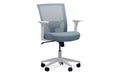 Workspace by Alera Mesh Back Fabric Task Chair, Supports Up to 275 lb, 17.32 to 21.1 Seat Height, Seafoam Blue Seat/Back