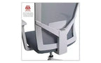 Fauteuil de travail en tissu et dossier en maille Alera Workspace, supporte jusqu'à 125 kg, hauteur d'assise de 44 à 53,5 cm, assise/dossier bleu écume de mer