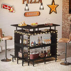 Meuble de bar d'angle Tribesigns à 2 niveaux