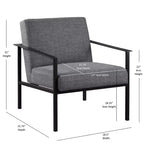 Fauteuil d'appoint fixe en métal Milano de Comfort Pointe