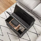 Table basse HOMCOM de style ferme avec plateau relevable, compartiment de rangement caché, table basse carrée pour salon