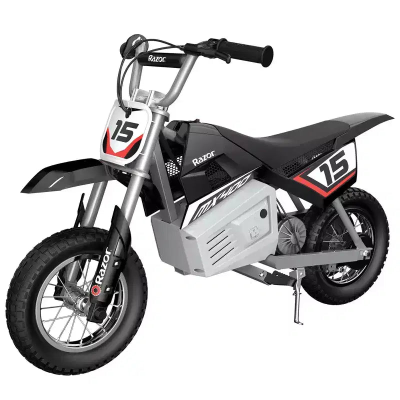 Moto de motocross électrique Razor MX400 Rocket 24V, noire (lot de 2)