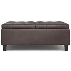 Ottoman de rangement table basse carrée grande WyndenHall Elliot