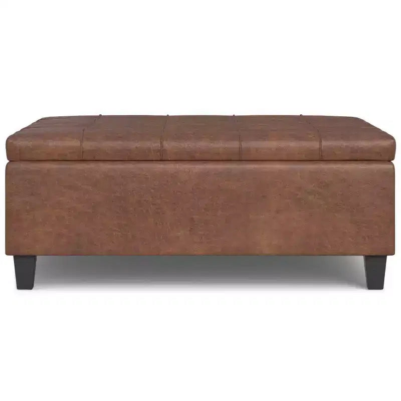 Ottoman de rangement table basse carrée grande WyndenHall Elliot