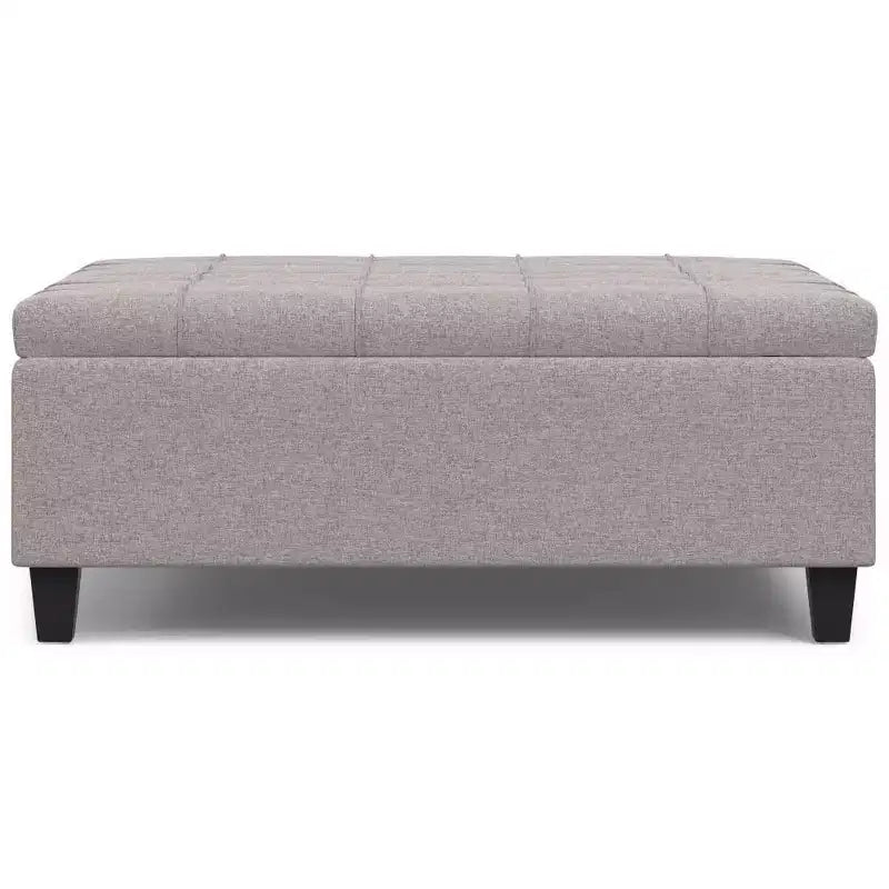 Ottoman de rangement table basse carrée grande WyndenHall Elliot