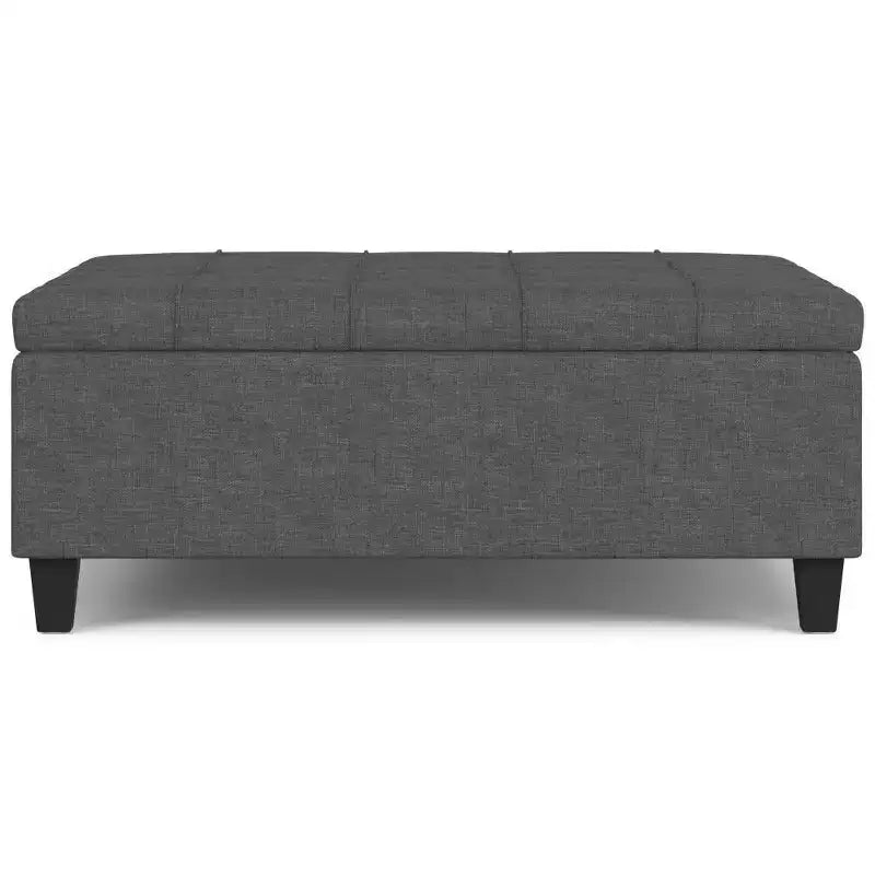 Ottoman de rangement table basse carrée grande WyndenHall Elliot