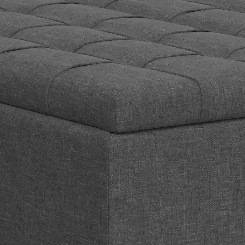 Ottoman de rangement table basse carrée grande WyndenHall Elliot