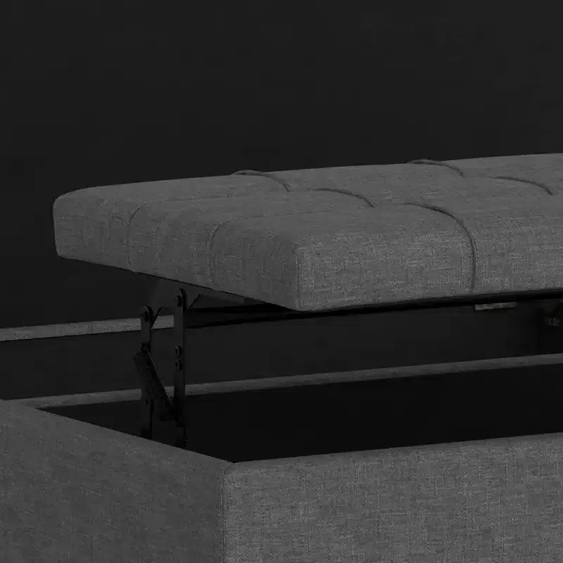 Ottoman de rangement table basse carrée grande WyndenHall Elliot