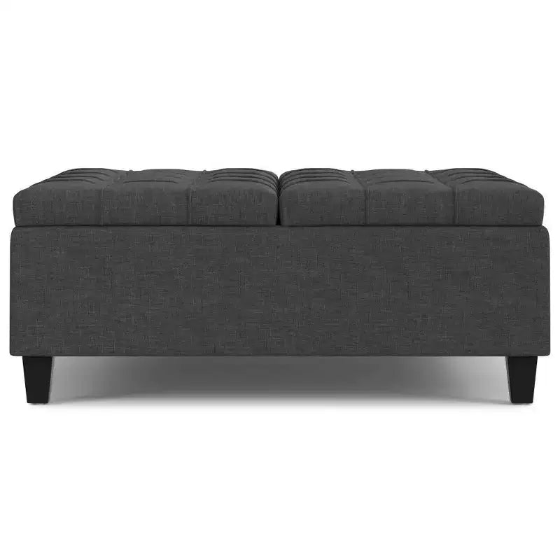 Ottoman de rangement table basse carrée grande WyndenHall Elliot