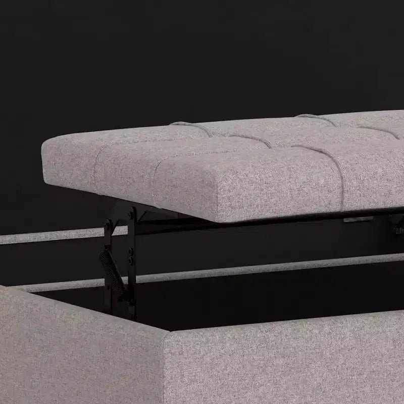 Ottoman de rangement table basse carrée grande WyndenHall Elliot