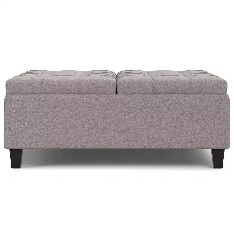 Ottoman de rangement table basse carrée grande WyndenHall Elliot