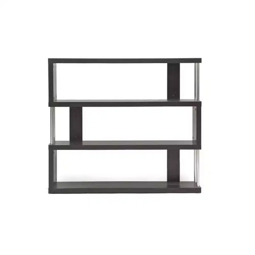 38.5" Barnes Three Shelf Modern Bookshelf - Baxton Studio