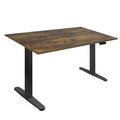 Mount-It! Dual Motor Electric Standing Desk with 55 Tabletop, Oak & Black