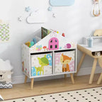 Costway Étagère de poupée pour enfants Bibliothèque pour tout-petits Rangement et organisateur de jouets Idéal pour un cadeau