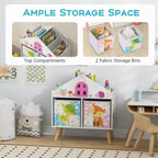Costway Étagère de poupée pour enfants Bibliothèque pour tout-petits Rangement et organisateur de jouets Idéal pour un cadeau