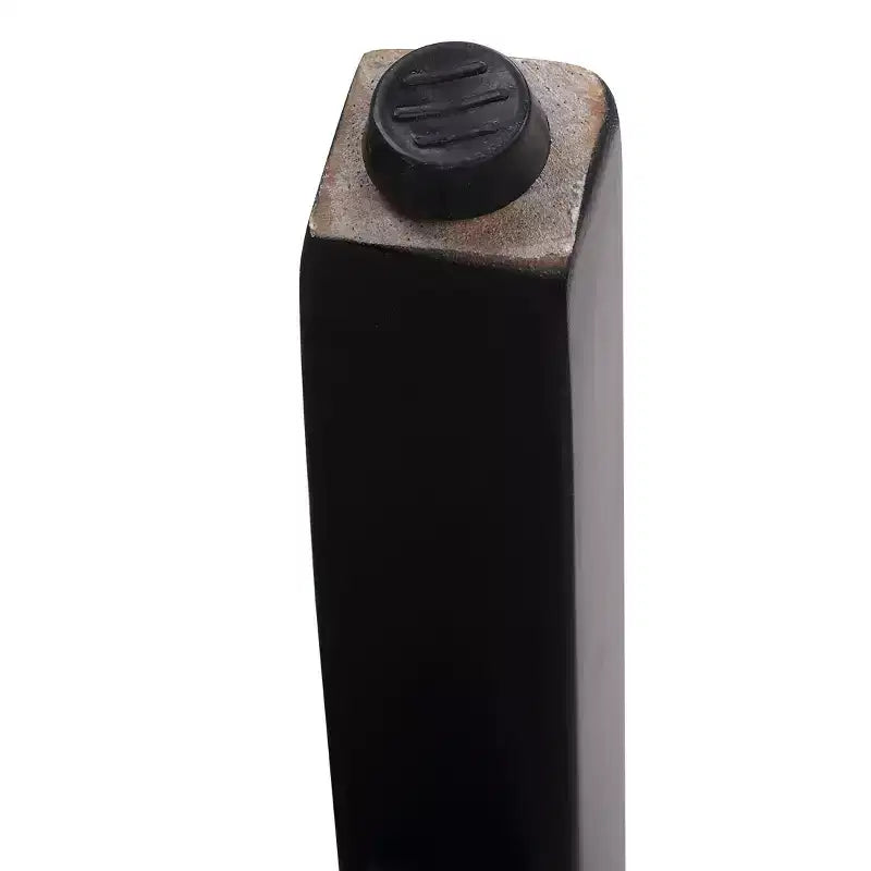 Tabouret de bar WestinTrends 29" avec siège rembourré en selle (lot de 2), noir/beige