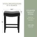 Tabouret de bar et tabouret de comptoir rembourrés WestinTrends