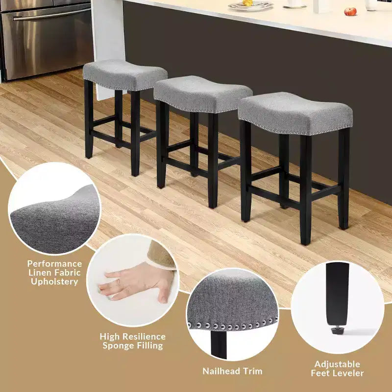 Tabouret de bar et tabouret de comptoir rembourrés WestinTrends
