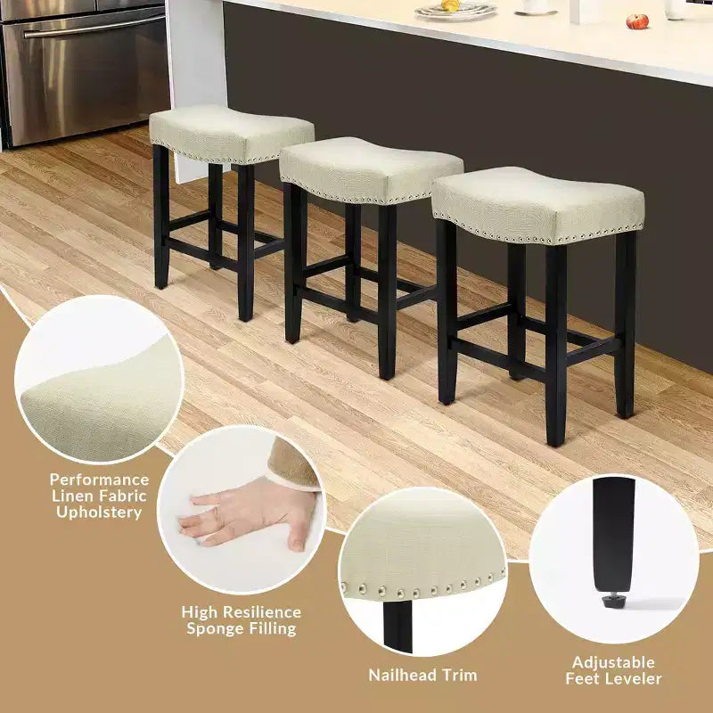 Tabouret de bar et tabouret de comptoir rembourrés WestinTrends