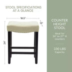 Tabouret de bar et tabouret de comptoir rembourrés WestinTrends