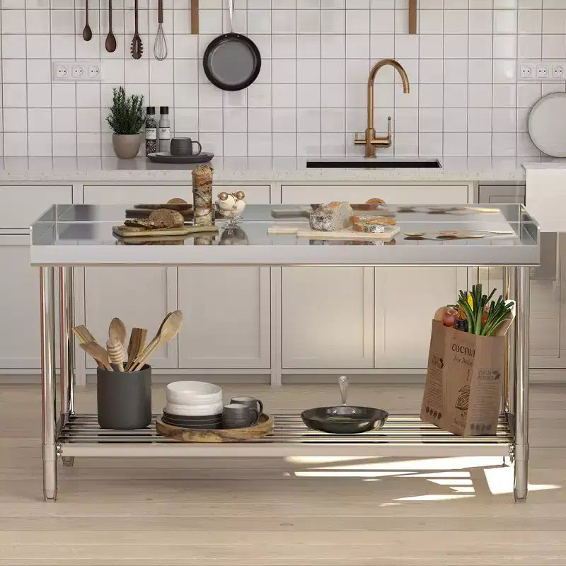 Table de travail en acier inoxydable