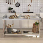 Table de travail en acier inoxydable