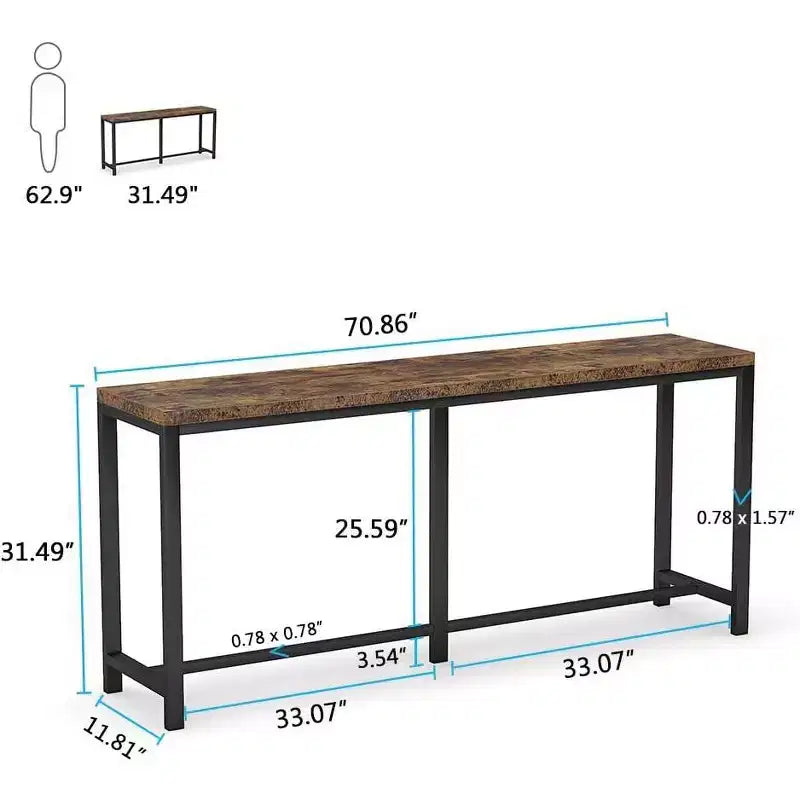 Tribesigns 70.9 Table Console, Table d'entrée Étroite pour Salon