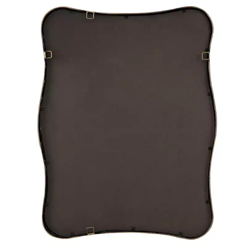 Miroir mural Uttermost Pavia doré antique 28 x 36 cm avec cadre incurvé
